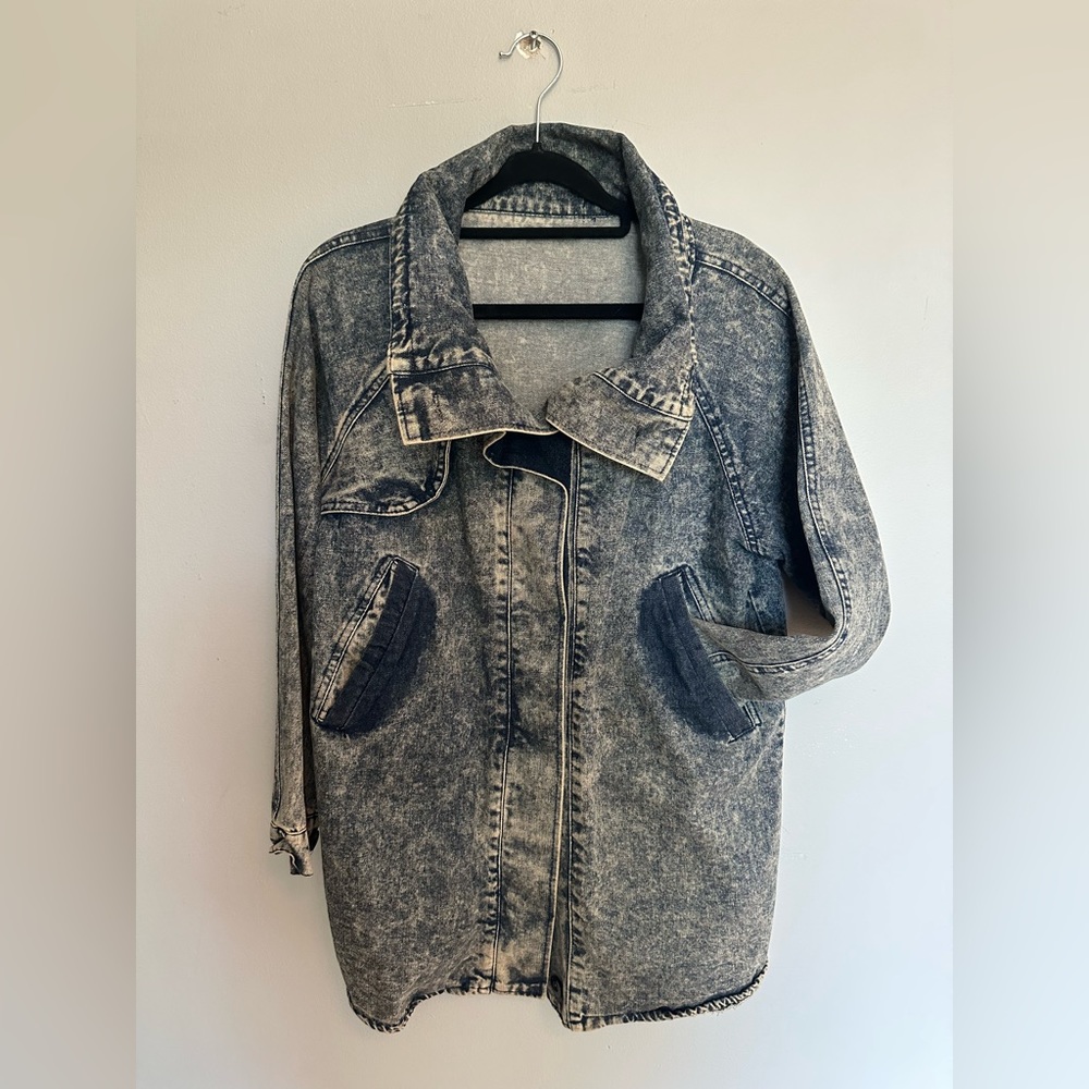 SOLD!!! Acid Wash Vintage Denim Jacket.